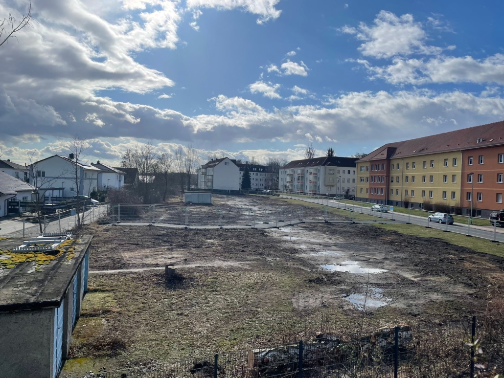 Baufeldfreimachung erfolgt auf Garagenhof